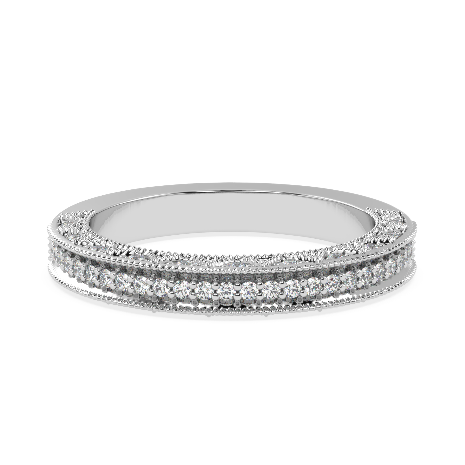 0.34 Carat H Color VS1 Clarity Diamond Studded Natural Diamond Ring.